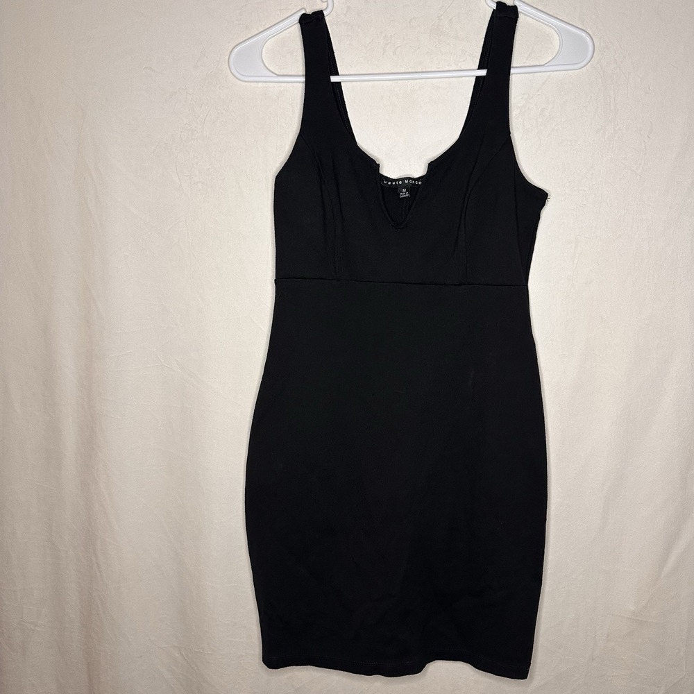 Haute Monde Black Sexy Mini Bodycon Fairygoth Gothglam Party Rave Club Dress M